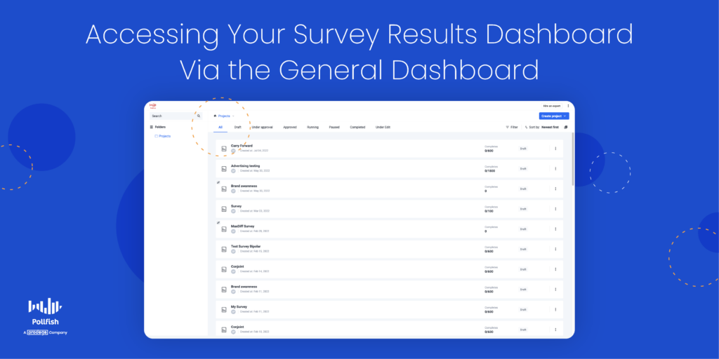 survey results dashboard main