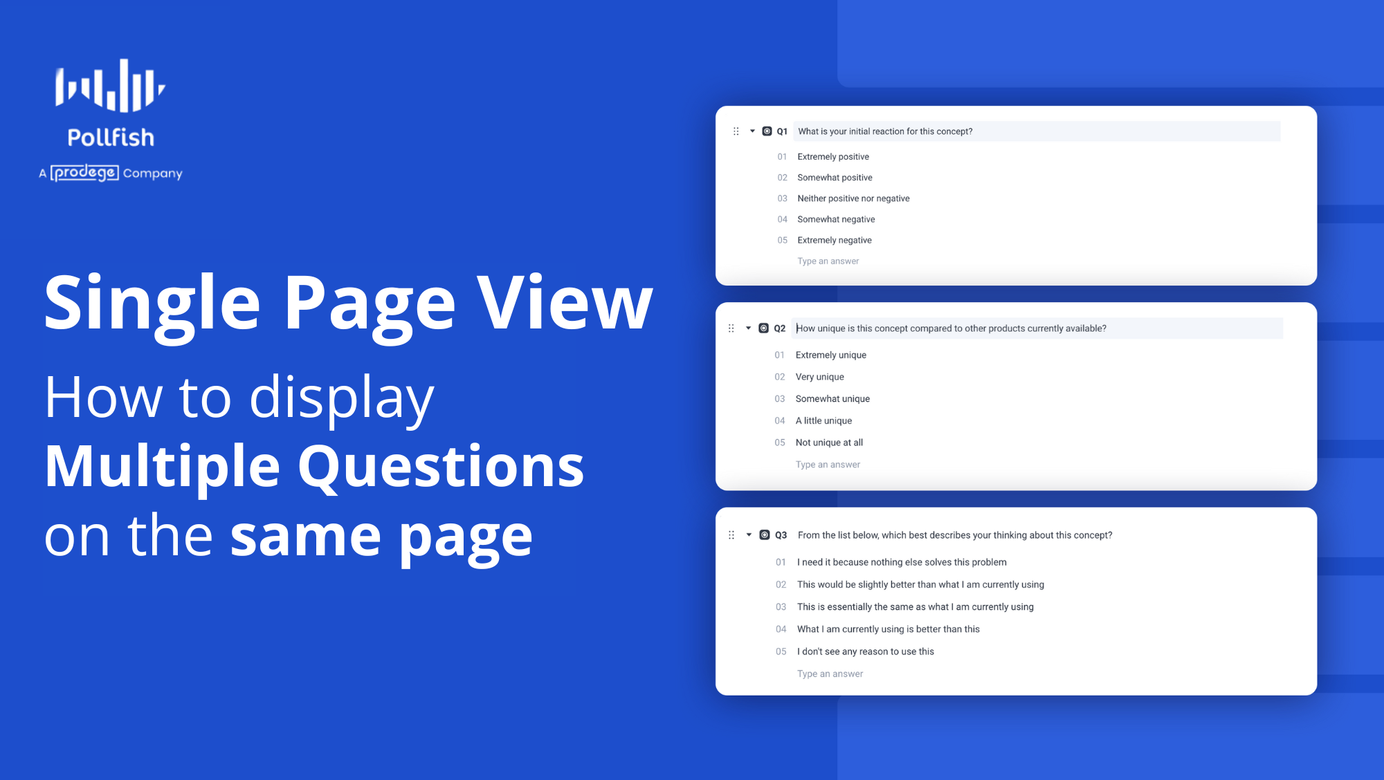 Single Page View - How to display multiple questions on the same page