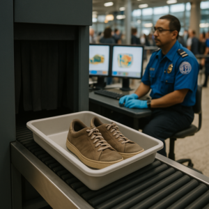 Shoes going through TSA